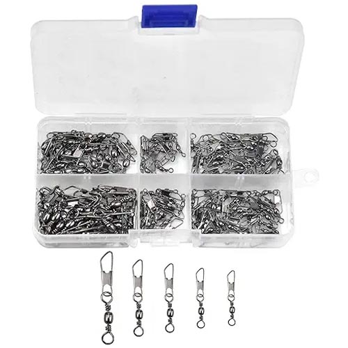 Doryum 100PCS Fishing Barrel Swivel