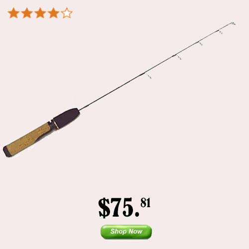 HT PLC-25M Polar Light Medium Walleye Ice Rod, 24-Inch