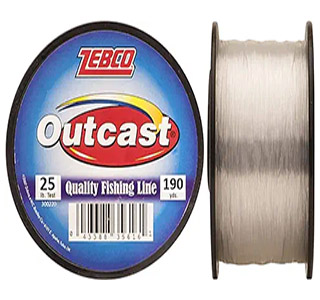 Zebco Outcast Monofilament Fishing Line 4 LB